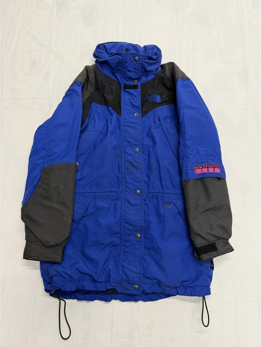 The North Face Extreme Light Blue and Black Jacket Size 10